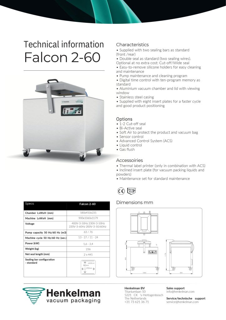 Falcon 2-60 Vac Packer - Falcon Vacuum Pack Solutions